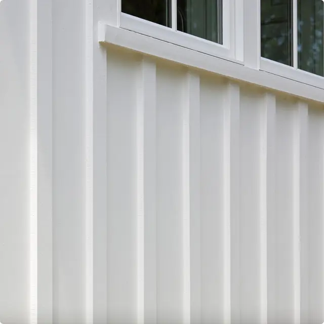 Hardie Trim Batten Boards on a home exterior