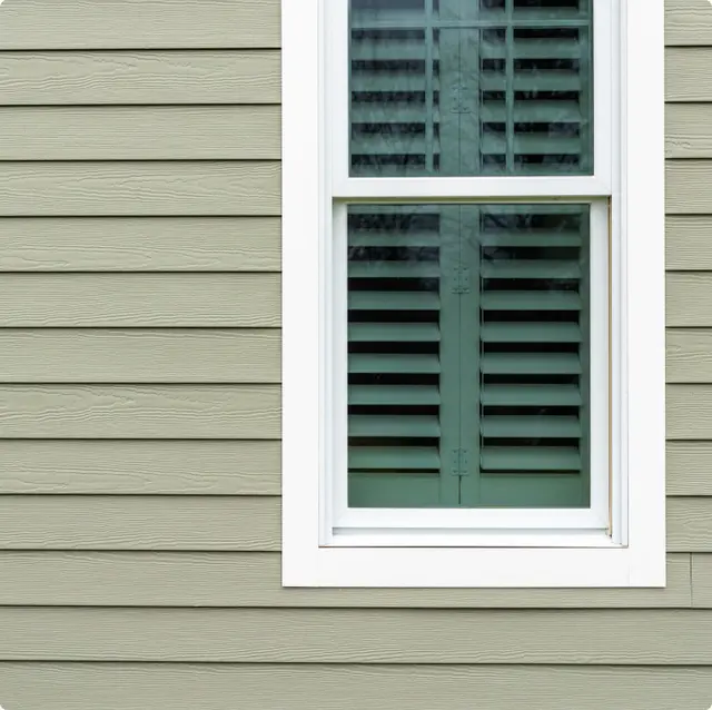 Hardie Trim boards on a home exterior